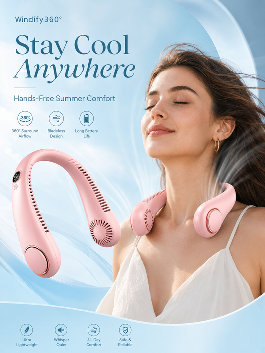 Windify360™ Portable Bladeless Neck Fan